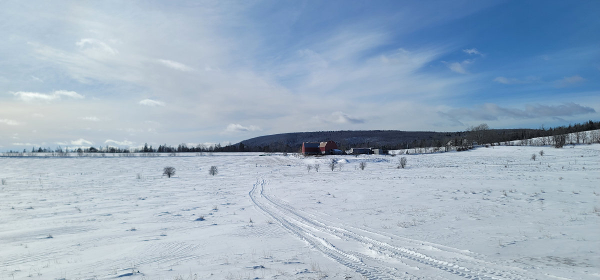 Beinn Breagh Farm in winter